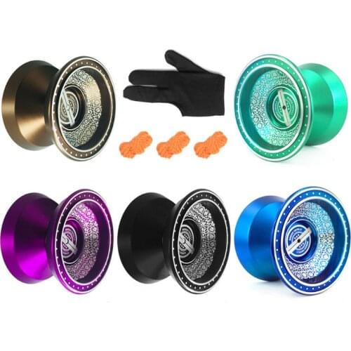 Bebo Yoyo L1 Professional Yo Yo Set Metal Yoyo + Glove + 3 Strings Kids Toy Gift