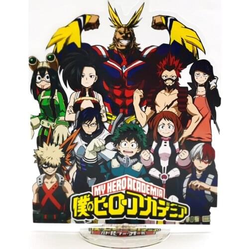 Boku no Hero Academia Midoriya Izuku Bakugou Katsuki All Might Ochako Tenya Shouto GM Acrylic stand figure model plate holder