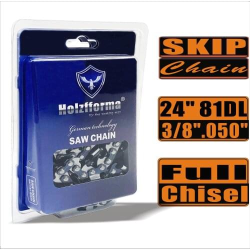 Farmertec Made Skip Chain Full Chisel 3/8 .050 24inch 81DL Chainsaw Saw Chain Top Quality German Blades and Links