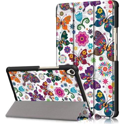 Fashion printed case For Huawei Mediapad M6 8.4" 2019 VRD-W09 VRD-AL09 Flip PU Leather Smart Magnetic Stand Shell