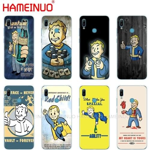 Silicon phone cover case for huawei Y5 Y6 Y7 Y9 PRO PRIME 2019 honor 8s 8a 20 LITE PRO 10i view 20 V20 Black Isle game Fallout