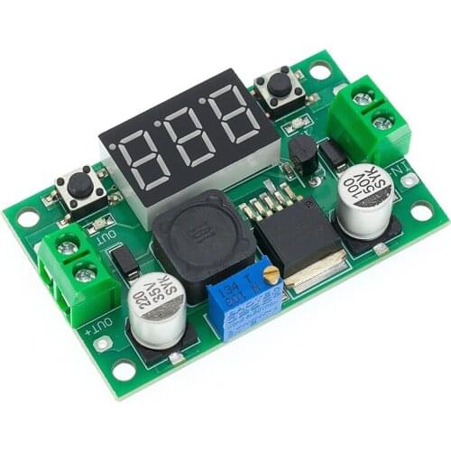 DC-DC Buck Step Down Module LM2596 DC/DC 4.0~40V to 1.25-37V Voltage Regulator LED Display Voltmeter Adjustable Power Supply