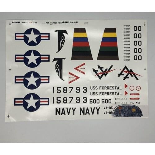 Water Decal Part for Freewing 80mm A6 Intruder RC Plane FJ20411 07