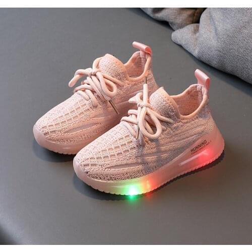 Size 21-30 Childrens Led Shoes Boys Girls Lighted Sneakers Glowing Shoes for Kid Sneakers Boys Baby Sneakers with Luminous Sole