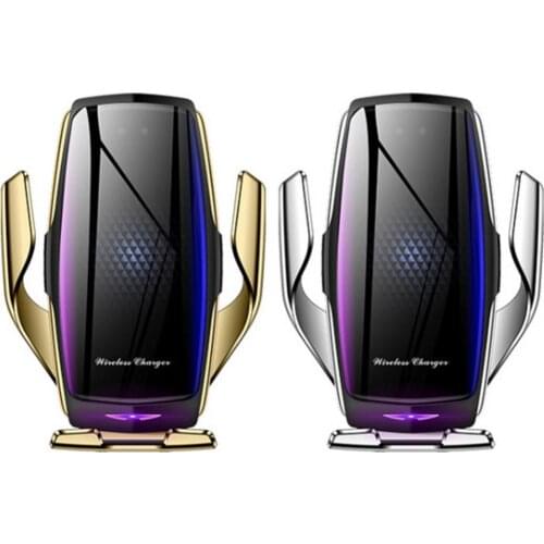 E5 10W IR Qi Wireless Car Charger Automatic Clamping Phone Holder Air Purifier Car Interior Accessories Universal Holder