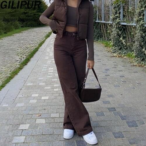 GILIPUR Women's Loose Jeans