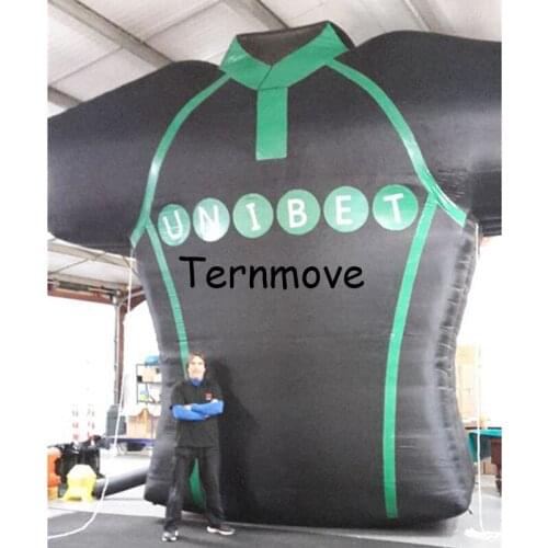 Customized giant inflatable T-shirt model for promotion huge inflatable clothes dummy for advertising replica