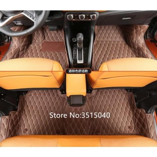 2 Colors Leather Special Car Floor Mats Custom Fit For Nissan Kicks 2017 Auto Accessories Car Styling Carpet Cover