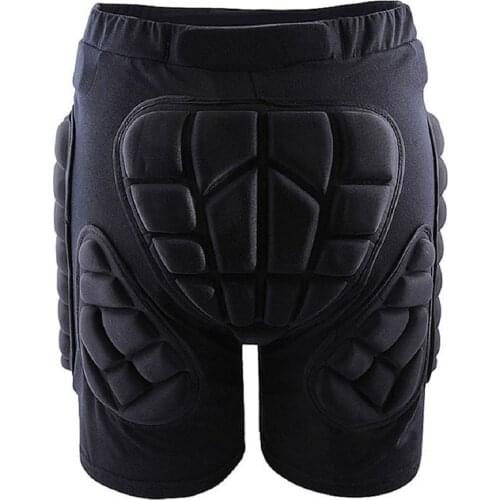LGFM-Outdoor Gear Hip Protective Shorts Skate Skating Snowboard Pants, Black L