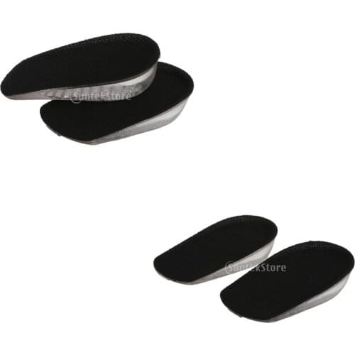 Invisible Gel Height Increase Shoes Inserts Heel Support Cup 2.5cm 3.5cm Made From Ultra Soft Materials