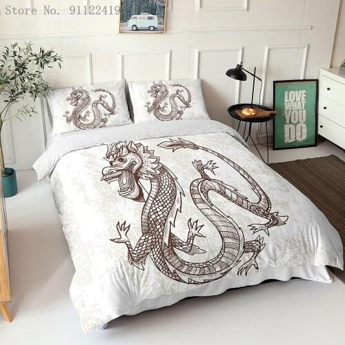 Dragon Tiger Bedding Set Print 3D Duvet Cover High Quality Comforter Cover Queen King Size Quilt Cover For Adult Drop Shipping