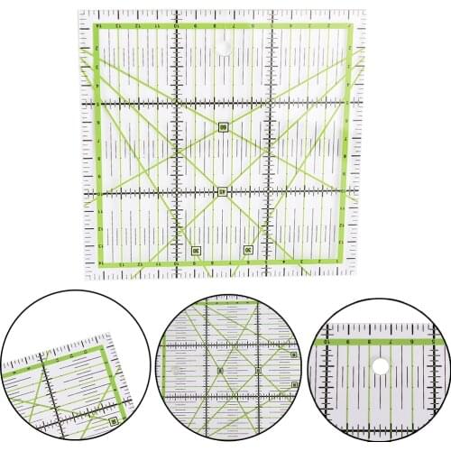 Transparent Quilting Sewing Patchwork Ruler Cutting Tool Tailor Craft G03 Drop Ship Size: 15x15cm