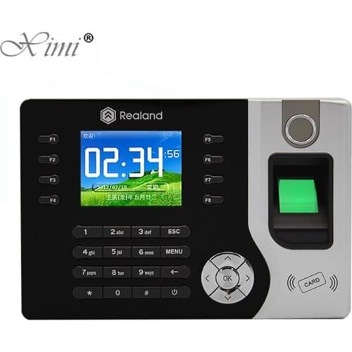 Realand P2P Cloud Service A-C071 Fingerprint Time Attendance TCP/IP Biometric Fingerprint Clock With 125KHZ RFID Card Reader