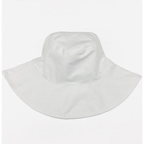 Summer sun hat joker pure color and women female outdoor leisure sunhat sunscreen basin along the fisherman hat