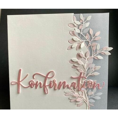 Mmao Crafts Metal Steel Cutting Dies New German letters decoration Stencil For DIY Scrapbooking Paper/photo Cards Embossing Dies