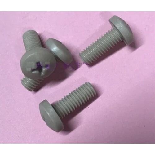 5pcs M6 PPS material Cross Pan head plastic screws Round head Phillips screw Polyphenylene sulfide bolt 8mm-35mm Length