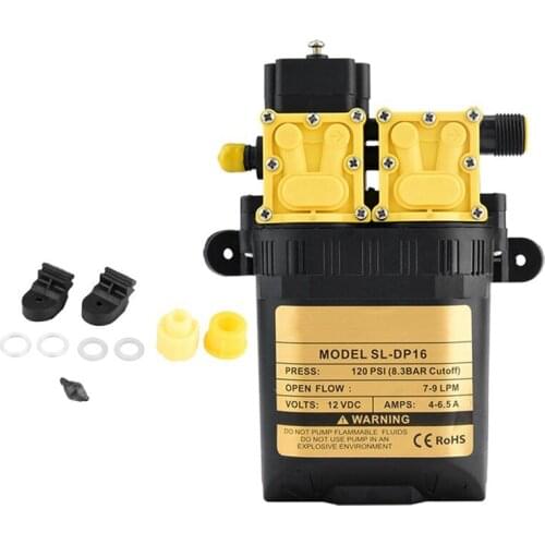 WSFS Hot 12V High Pressure Agricultural Electric Water Pump Water Sprayer Pump Mini Motor Water Pump with Adapter