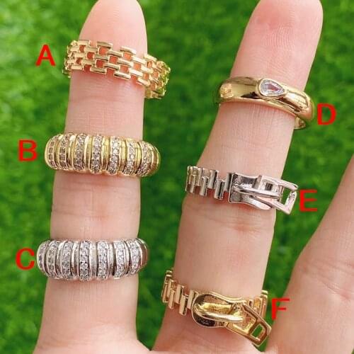 10Piece Mix shape Zircon rings fashion jewelry rings accessories jewels for women zircon jewelry party ring Zircon rings51658