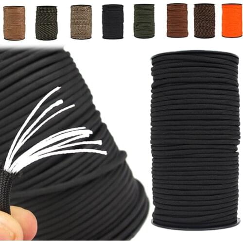 100M Umbrella Rope 550 Paracord Military Standard 9-Core Outdoor Climbing Parachute Cord Camping Survival Tent Rope Shoelace