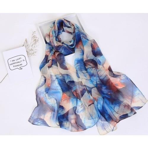 300pcs/lot new coming colorful leaf print chiffon scarf/leaves scarves 15 color for choose
