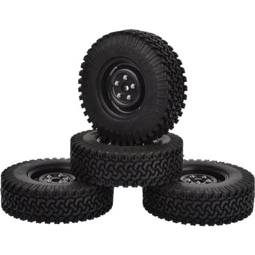 4PCS 1.9 Inch Crawler Tire Set With Foam Insert for Axial SCX10 Tamiya CC01 D90 1/10 RC Crawlers