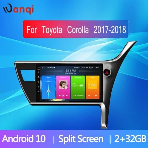 10.1inch Android 8.1 Car GPS System for Toyota Corolla 2017-2018 RHD Navigation Stereo Audio Radio Mirror Link SWC WiFi No DVD