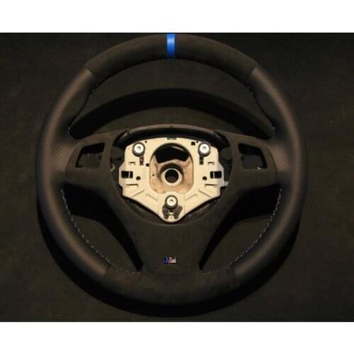 Suede leather Steering Wheel Cover for BMW E90 320i 325i 330i 335i E87 120i braid on the steering wheel capa para volante