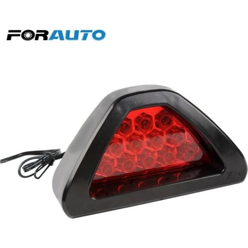 FORAUTO Tail Light Triangle LED Flash Bulbs Warning Light Fog Lamp Red Car Brake Light Universal