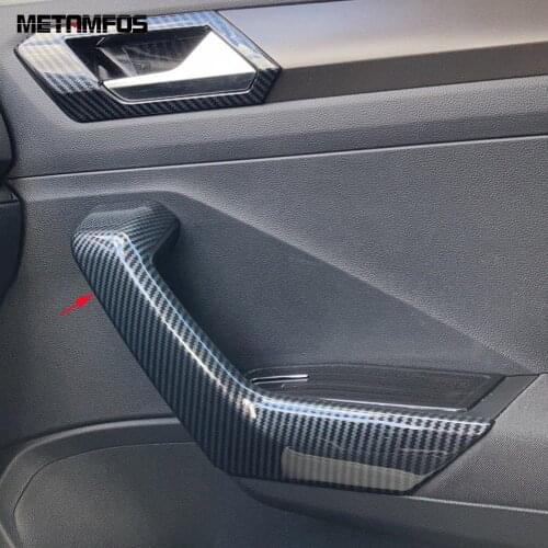 For Volkswagen T-Roc TROC 2017 2018 2019 Inside Door Armrest Handle Cover Molding Trim Decoration Strip Inner Car Accessories