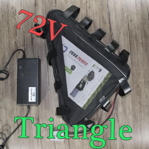 LiFePO4 72V 20AH Triangle battery Pack 72V 2000W Electric bicycle Scooter battery