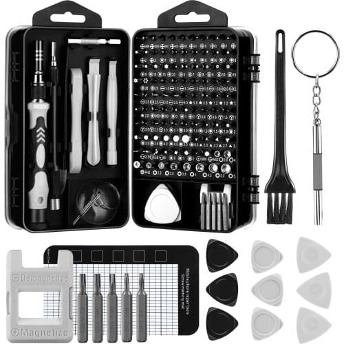 Multifunctional 128 in 1 Precision Screwdriver Set Computer Repair Tool for Eyeglasses Watch Phone Electronic Screwdriver Kit