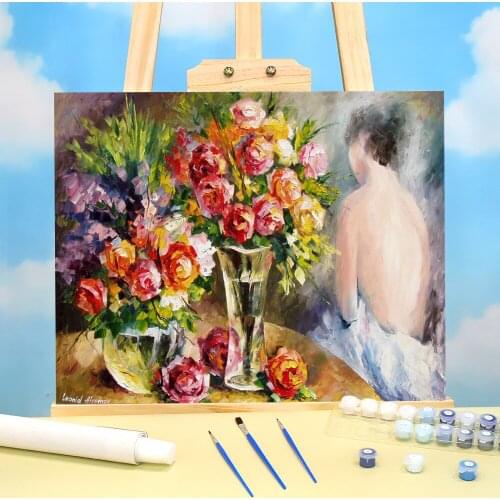 Oil Painting Style Painting By Numbers Kit Oil Paints 40*50 Painting On Canvas Home Decoration Children Wholesale Drawing