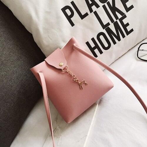 Fall/winter 2021 new mobile phone bag coin purse foreign trade shoulder bag deer pendant diagonal trend handbag
