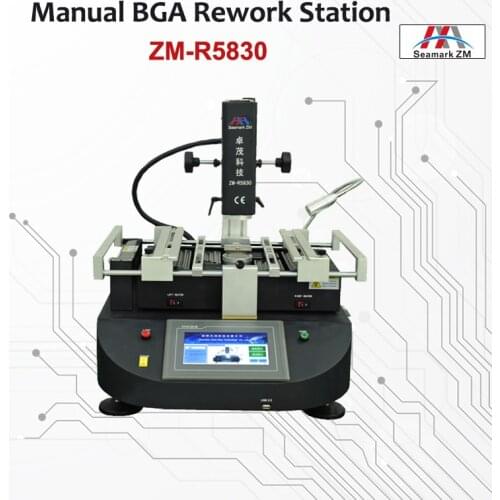 CE Approved ZM R5830 Hot Air BGA Rework Station 3 Zones BGA Machine with bga tools for Mobile Chip repair