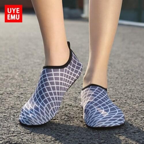 UYEEMU Beach Wading Shoes Men And Women Soft Bottom Non-Slip Gym Fitness Yoga Running Training Sports Driving Shoes Size 34-47