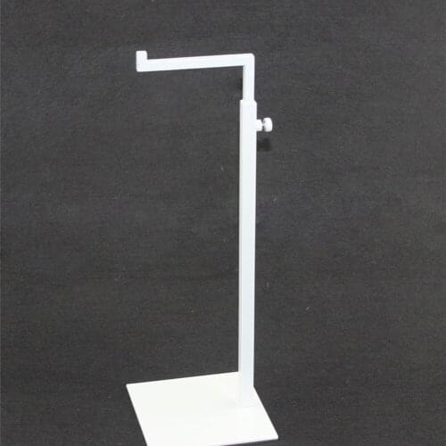 Adjustable Height Metal Handbag & Bag Display Stand White Women Handbag & Purse Display Rack bag holder rack