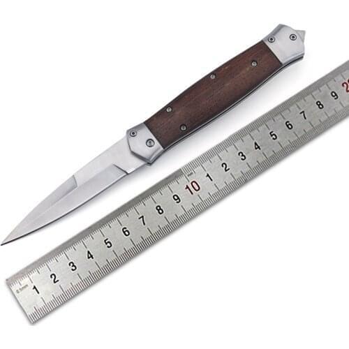 Outdoor folding knife portable self-defense wilderness survival knife high hardness field tool knife
