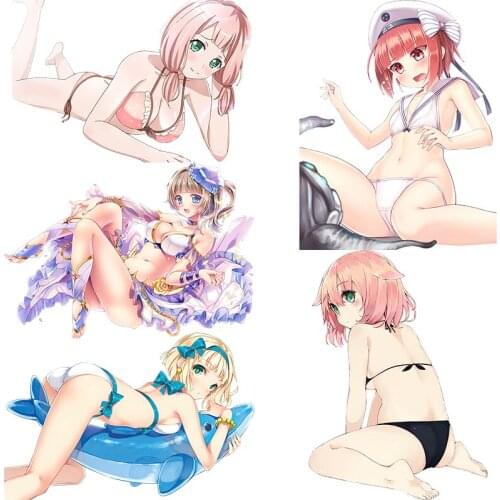 Three Ratels CDM367 bikini sexy girl kawaii lolita Anime Sticker for skateboard bike motorcycle auto car Vinyl auto Wrap