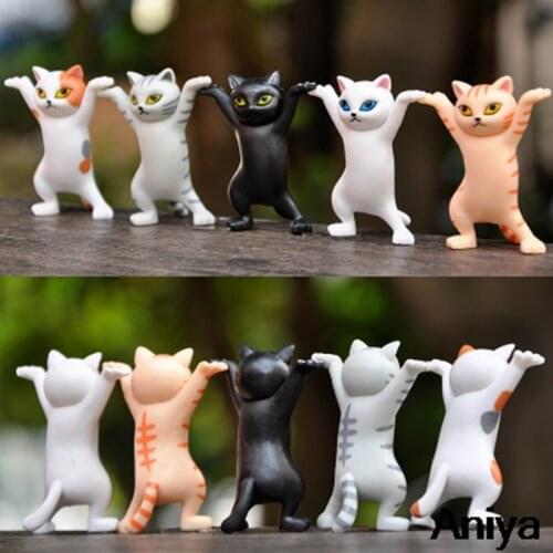 Funny Cat Pen Holder Toy Carry Hold Everything Cat Earphone Bracket Home Decoration Weightlifting Charming Kitty Storage Stes