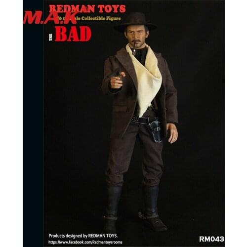 1/6 THE BAD Cowboy Head & Suit Set RM043 12'' Action Figure Model Full Set Figure