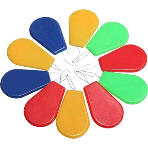 10PCS Sewing Stitch Bow Wire Needle Threader Insertion Household Tool Colorful Hand Craft Plastic Sewing Machines