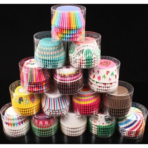 100pcs cupcake liner baking cup cupcake paper muffin cases cake decorating tools Cake box Cup egg tarts tray mould