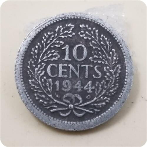 1944 Netherlands 10 Cents COPY COIN FREE SHIPPING