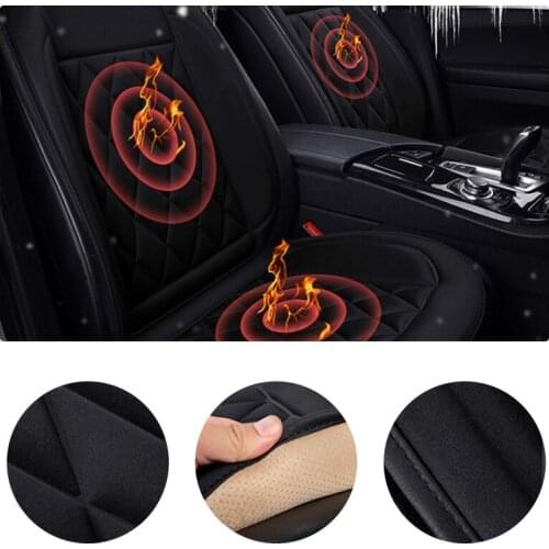 2/1pcs 12V Car Seat Heating Cushion Seat Heater Warmer Winter General Vehicle Electric Heating Pad Cardriver Heated Seat Cushion