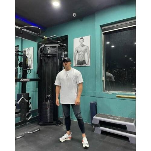 2021 New summer Arrived O neck cotton men loose t shirt male fitness short sleeve pure color Fit casual camisetas hombre M-3XL