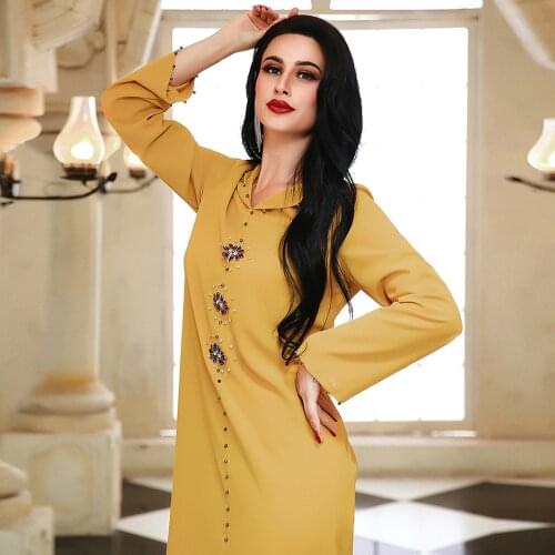 2021 Ramadan Abaya Dubai Turkey Arabic Muslim Hooded Dress Kaftan Islam Dresses for Women Morocco Vestido Robe Longue Djellaba