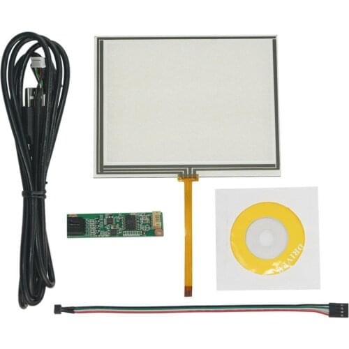 5.6inch 4 Wire Resistive Touch Panel USB Controller Card For AT056TN52 AT056TN04 V.6 LCD Panel 126x100mm