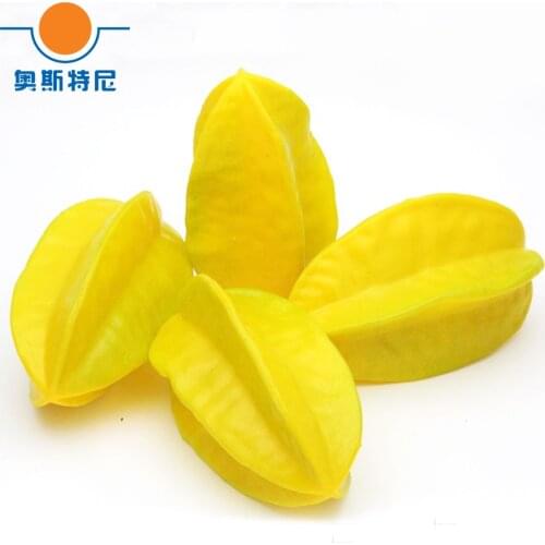 5pcs 10cm&13cm long size artificial fruit Plastic Fake Fruit artifical carambola fruit&artificial fake simulated carambola