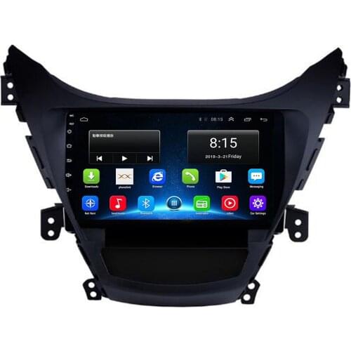 High Version RAM 2GB+ ROM 32GB Android 10.0 9 inch 2Din Car Radio GPS Multimedia Unit Player For 2011 2012 2013 Hyundai Elantra