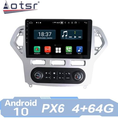 For Ford Mondeo 4 2006 - 2010 Android Radio Car Multimedia Video Player GPS Navigation IPS Screen PX6 No 2 Din 2Din AutoRadio